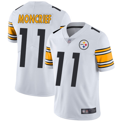 Youth Pittsburgh Steelers Football 11 Limited White Donte Moncrief Road Vapor Untouchable Nike NFL Jersey